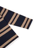  HOWS® OLD SCHOOL STRIPED POLO V.2 / BROWN x NAVY 