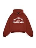  HOWS® QUIET OBSEVER HOODIE / BRICK RED 