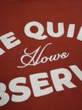  HOWS® QUIET OBSEVER HOODIE / BRICK RED 