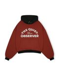  HOWS® QUIET OBSEVER HOODIE / BLACK x RED 