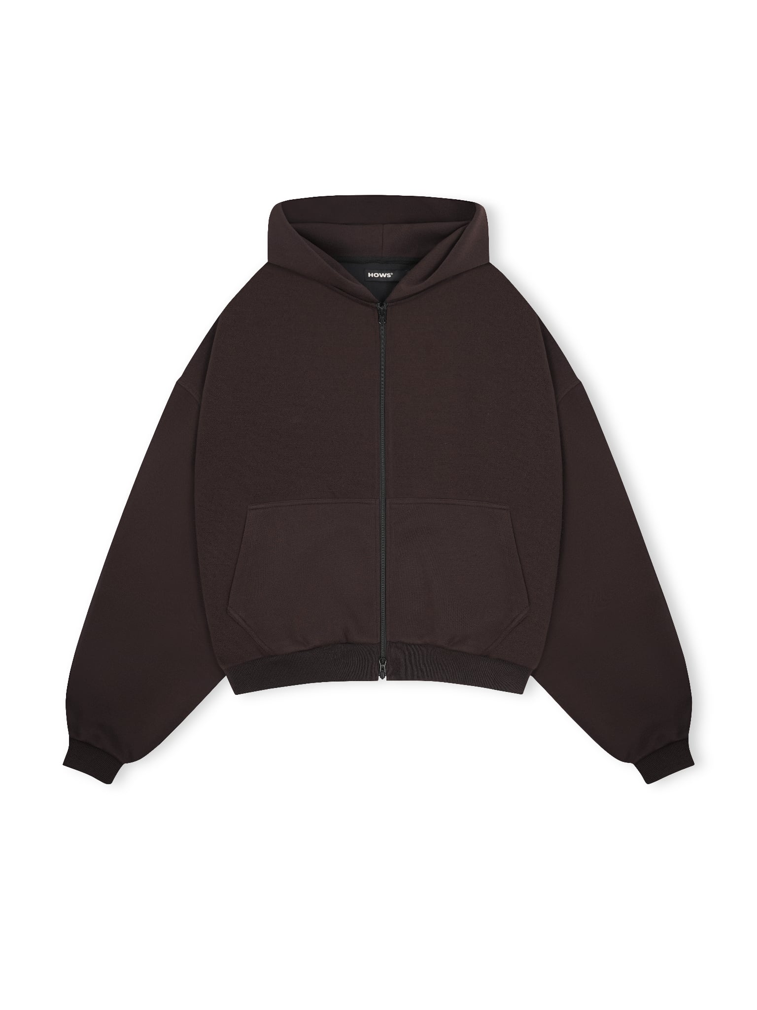  HOWS? HOODIE MELTON WOOL / CACAO 
