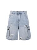  HOWS® DARK HORSE JEAN WASH SHORT / LIGHT BLUE 