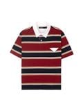  HOWS® OLD SCHOOL STRIPED POLO / RED x NAVY 
