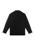 HOWS® LAYERED DETAIL BOXY SHIRT / BLACK 