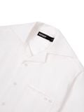  HOWS® LAYERED DETAIL BOXY SHIRT / WHITE 
