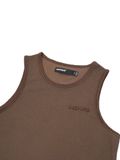  HOWS® THE GRID TANK TOP / BROWN 