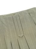  REPUTE. PLEATED BALLOON TROUSERS / STRIPED BROWN 