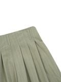  REPUTE. PLEATED BALLOON TROUSERS / STRIPED BROWN 