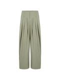  REPUTE. PLEATED BALLOON TROUSERS / STRIPED BROWN 