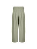  REPUTE. PLEATED BALLOON TROUSERS / STRIPED BROWN 