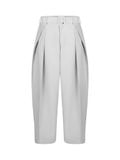  HOWS® SILENT STRUCTURE PLEATED PANTS WITH BELT / GREY 
