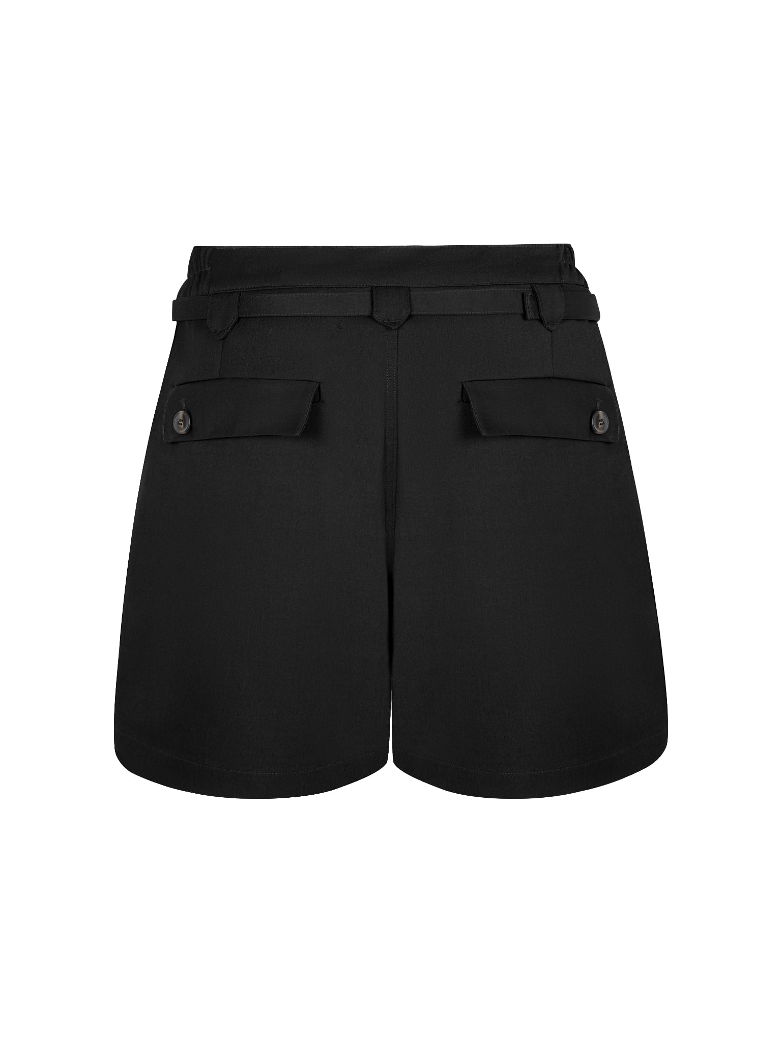  HOWS? NOVA TAILORED SHORTS / BLACK 