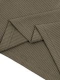  HOWS® WAFFLE LONG SLEEVE HENLEY / MOSS 