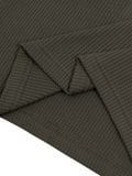  HOWS® WAFFLE LONG SLEEVE HENLEY / DARK MOSS 