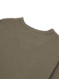 HOWS® WAFFLE LONG SLEEVE HENLEY / MOSS 