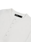  HOWS® WAFFLE LONG SLEEVE HENLEY / WHITE 