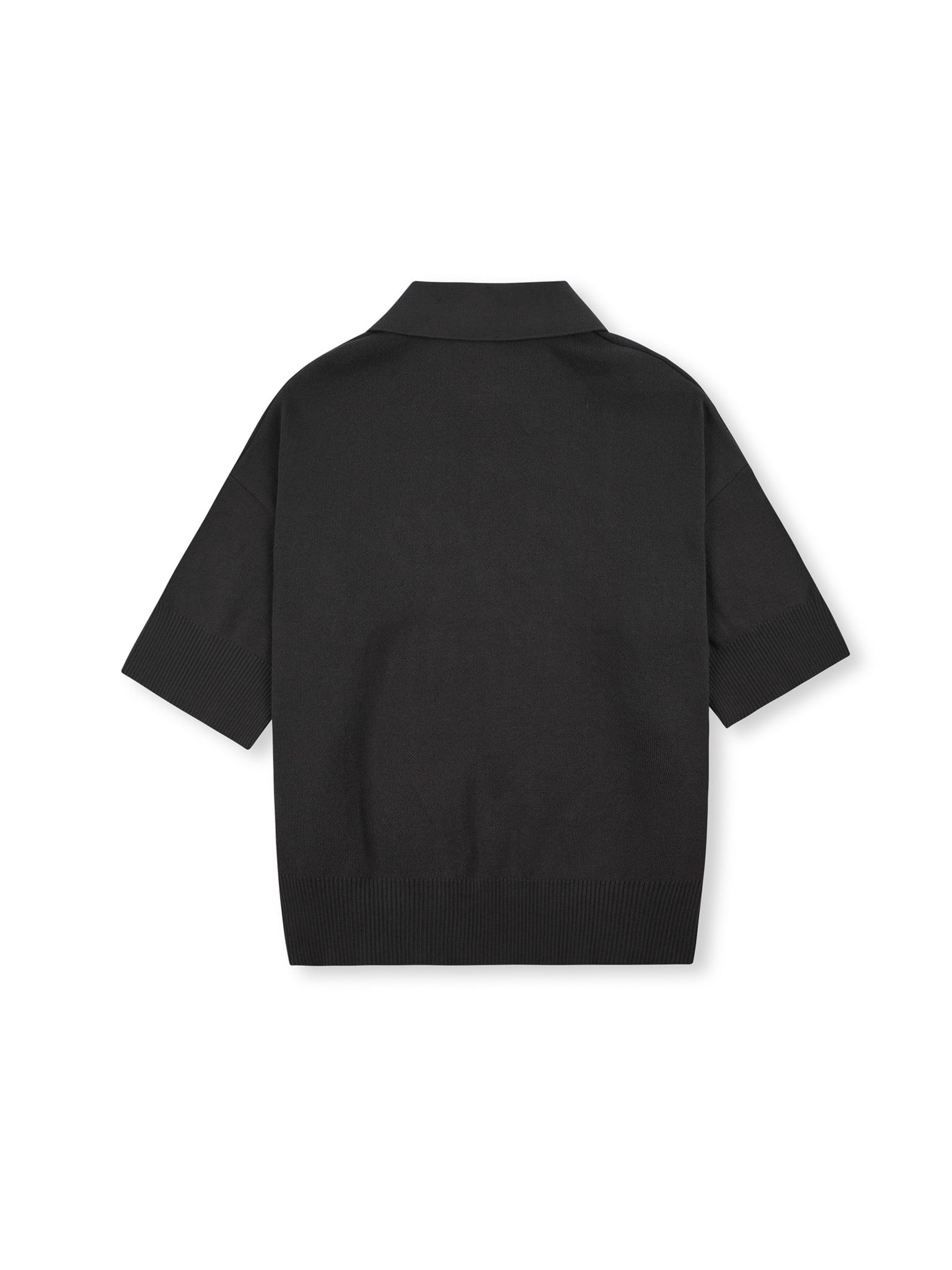  HOWS® KNITTED BASIC POLO / LEAD GREY 