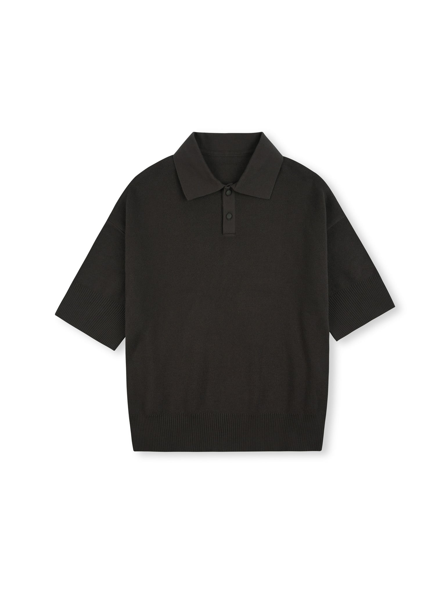  HOWS® KNITTED BASIC POLO / MOSS 