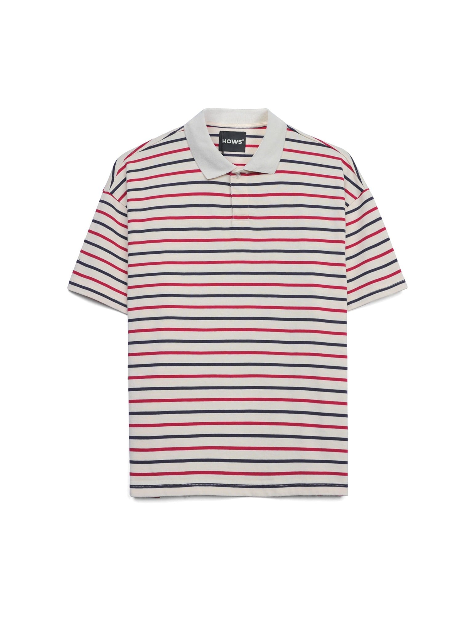  HOWS® STRIPED POLO / RED x BLUE 
