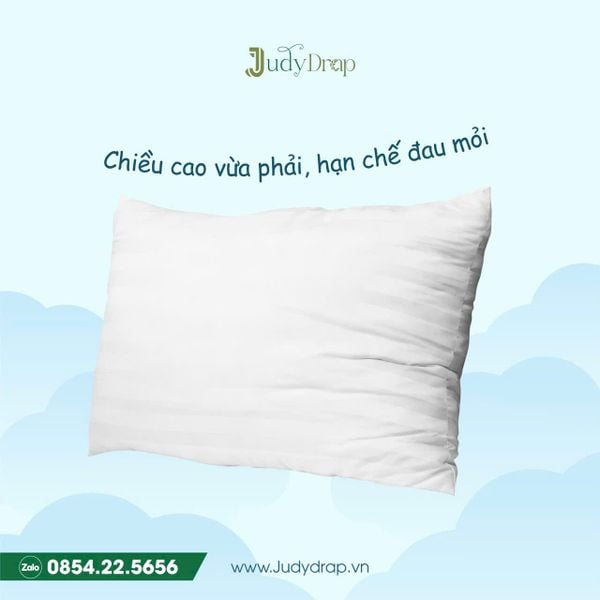 Ruột Gối Nằm Lõi Vi Sợi Microfiber Judy Drap (chuẩn khách sạn cao cấp)