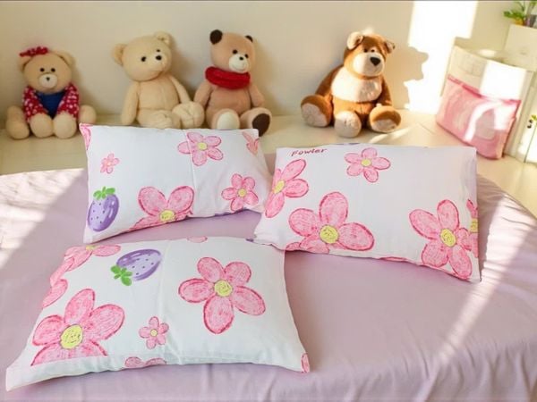 Gối Nằm Modal Cho Bé Judy Drap (Ruột Microfiber & Vỏ Modal Mềm Mịn)