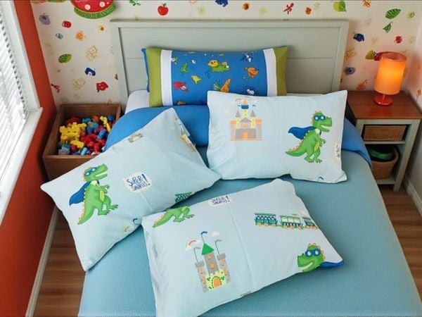 Gối Nằm Modal Cho Bé Judy Drap (Ruột Microfiber & Vỏ Modal Mềm Mịn)