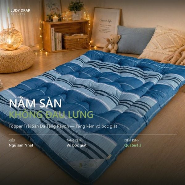 Topper Đa Tầng Rayon Lõi Microfiber