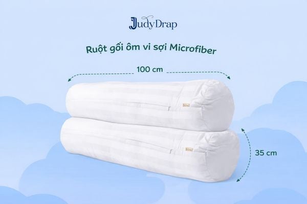 Ruột Gối Ôm Lõi Vi Sợi Microfiber Judy Drap (Chuẩn Khách Sạn Cao Cấp)
