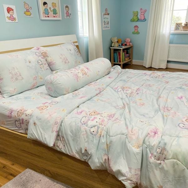 Bộ full Thỏ nơ hồng 1m6