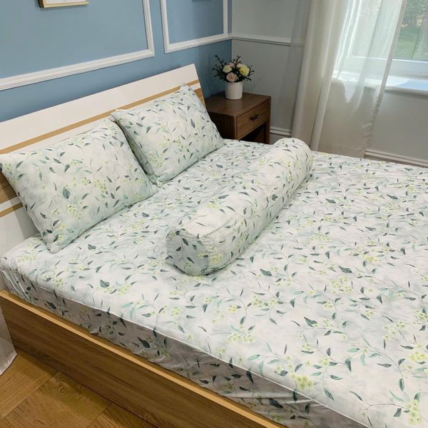 Bộ 4 Món Ga Gối Tản Nhiệt Ice Spandex Bigsize 2m2 Judy Drap