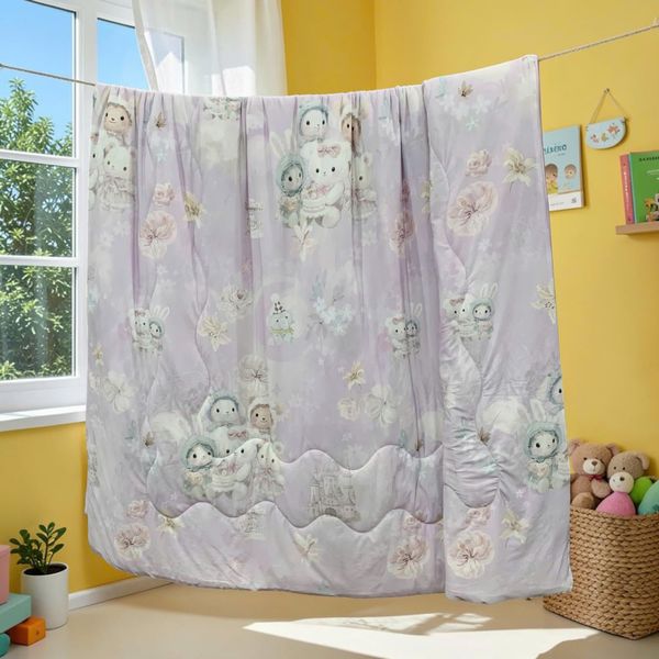 Mền Tản Nhiệt Ice Spandex Hoạt Hình Size Trung 1m6 x 2m