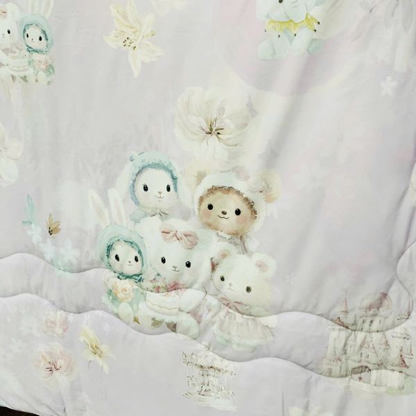 Mền Tản Nhiệt Ice Spandex Hoạt Hình Size Trung 1m6 x 2m