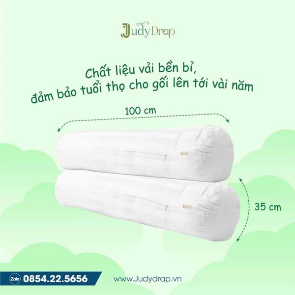 Ruột Gối Ôm Lõi Vi Sợi Microfiber Judy Drap (Chuẩn Khách Sạn Cao Cấp)