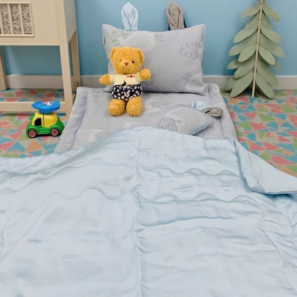 Set Ngủ Băng Lạnh Cho Bé Đi Học Judy Drap (Nệm, Mền, Gối Nằm & Ôm)