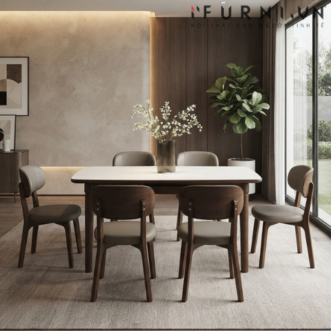 Bộ bàn 6 ghế Iris Pavia