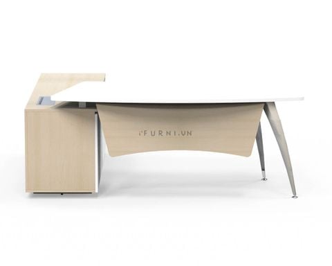 Bàn Lãnh Đạo Liền Tủ Curve BGD02 2018