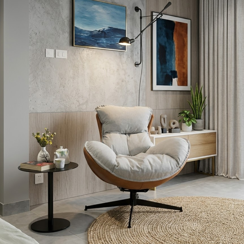 Ghế Thư Giãn Cocoon Chân Xoay 360