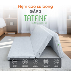 Nệm Cao Su Bông Gấp 3 Tatana