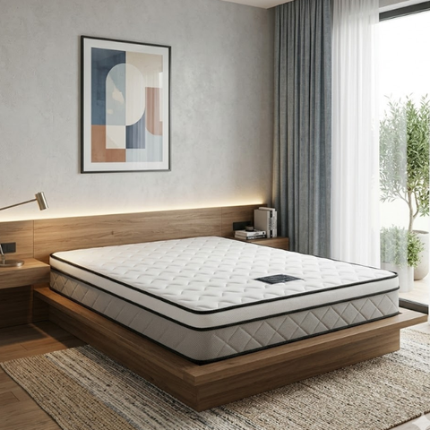 Nệm Lò Xo Liên Kết Luxury ( Vải Gấm )