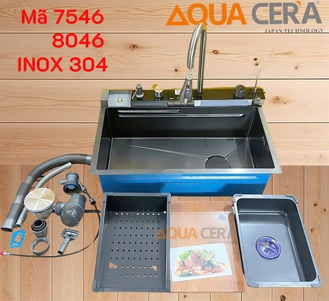 Chậu thác 5 phím 8046V5P sub 304
