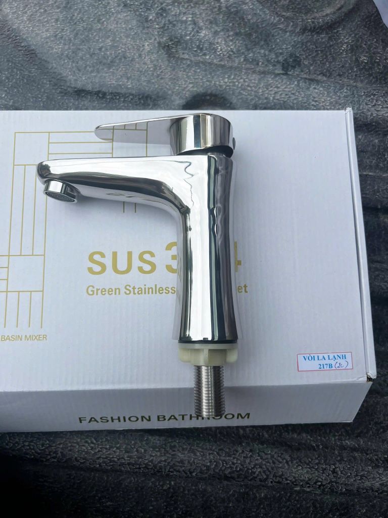 VÒI LAVABO (LẠNH ) 217B - INOX304 ĐÁNH BÓNG
