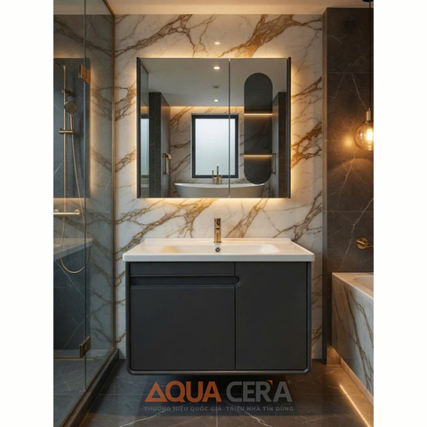 TỦ LAVABO KÍCH THƯỚC 60x50  - TUP8-60 XÁM