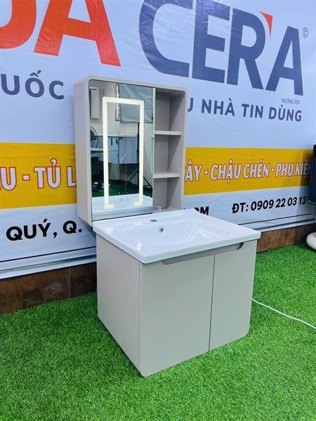 TỦ LAVABO KÍCH THƯỚC 60x50 - TUPVC3-60 TRẮNG