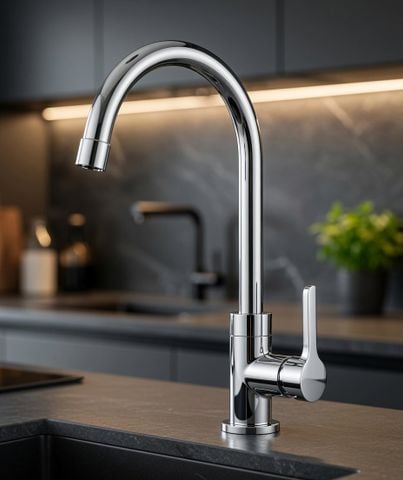 VÒI RỬA CHÉN (LẠNH) - 411B- INOX304 ĐÁNH BÓNG
