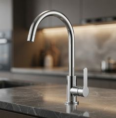 VÒI RỬA CHÉN (LẠNH) - 412B- INOX304 ĐÁNH BÓNG