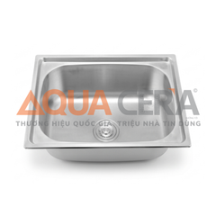 CHẬU RỬA CHÉN INOX 304 DẬP 1 HỘC - 6045F