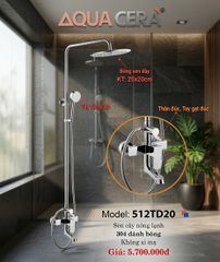 SEN CÂY NÓNG LẠNH INOX 304 ĐÁNH BÓNG 512TD20