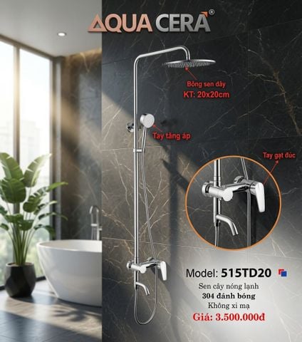 SEN CÂY NÓNG LẠNH INOX 304 ĐÁNH BÓNG 515TD20