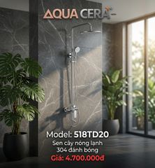 SEN CÂY NÓNG LẠNH INOX 304 ĐÁNH BÓNG 518TD20