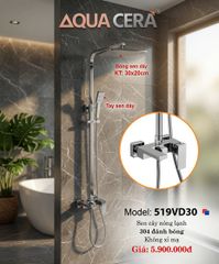 SEN CÂY NÓNG LẠNH INOX 304 ĐÁNH BÓNG 519VD30